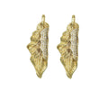 CZ Leaf Shape Charm, Sku#LX35c