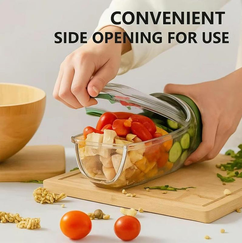 Portable Salad Storage Jar Container with Leakproof Dressing Compartment,Environmentally Friendly Plastic Materials,Microwave/ Dishwasher/Freezer Safe,Suitable for Home, Outdoor, Travel and Party, Work,Fitnessportable,Keeps Food Fresh Ransparent Bowl