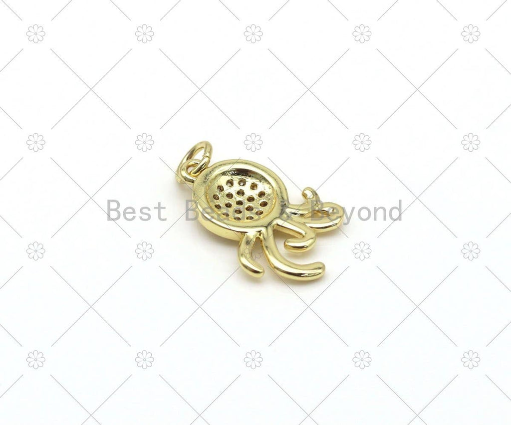 CZ Octopus Charm,Sku#JD14