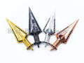 CZ Micro Pave Triangle Arrow Spike Pendant/Charm, SKU#L78
