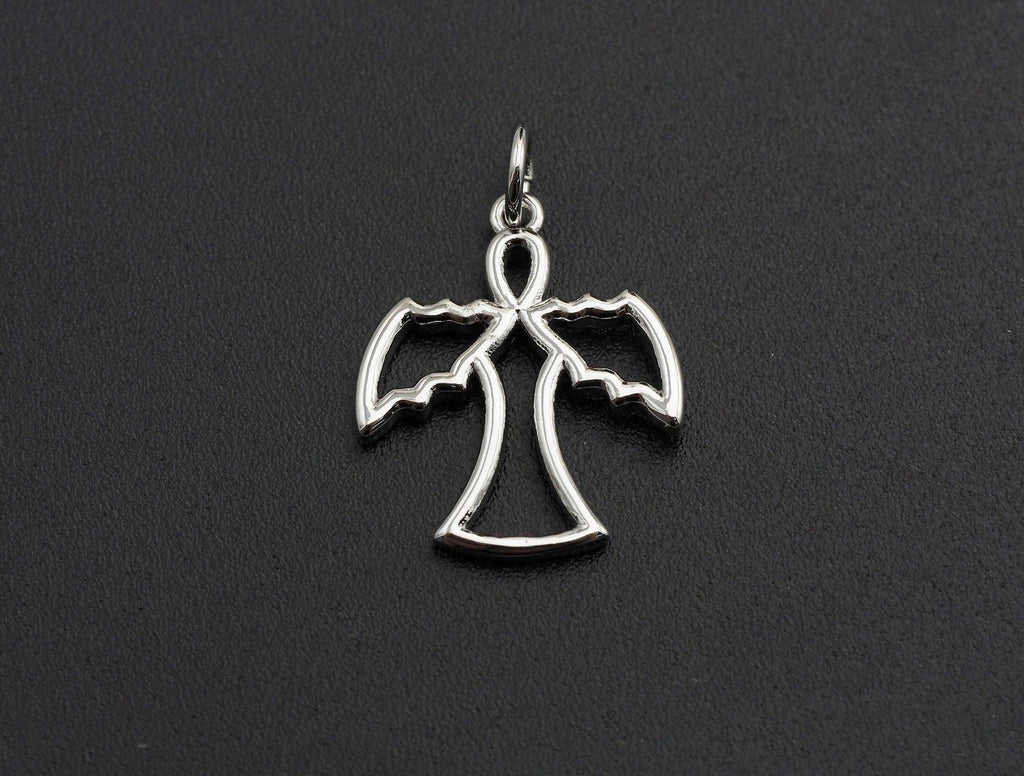 Dove Bird Pendant/Charm, Eagle Cubic Zirconia Pendant, Silver/Gold/Black/Rose Gold Tone,16x19mm,Sku#Z579