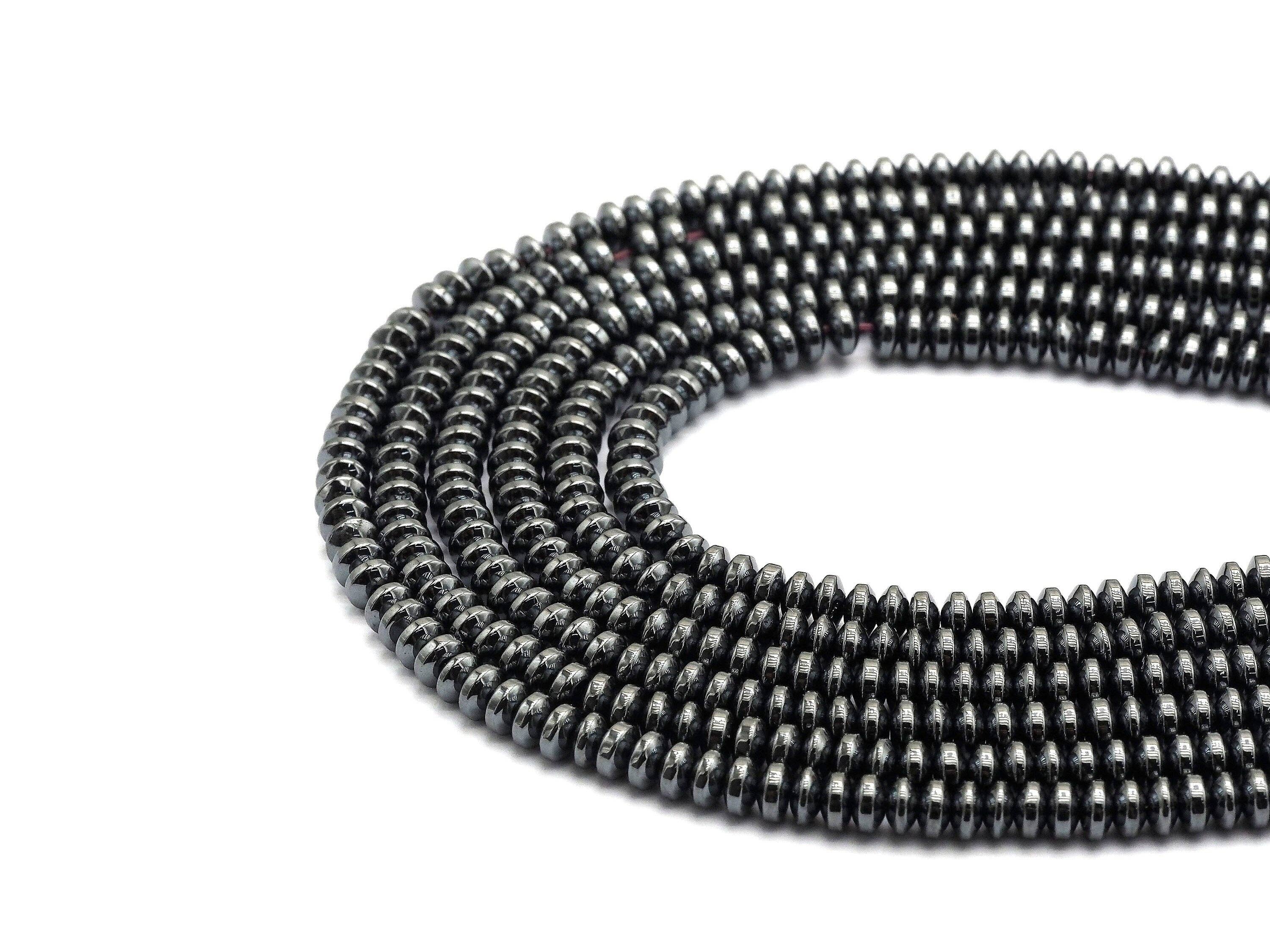 High Quality Natural Dark Gray/Black Hematite, Sku#S121