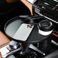 FLORICH All-In-One Car Organizer: Big Cup Holder Expander & 360° Rotating Tray. Universal Steering Wheel Mount Desk Car Tray for Food, Laptop, Drinks. Fits Auto Center Console. Big Cup Holder Expander for Car，Car Cup Holder