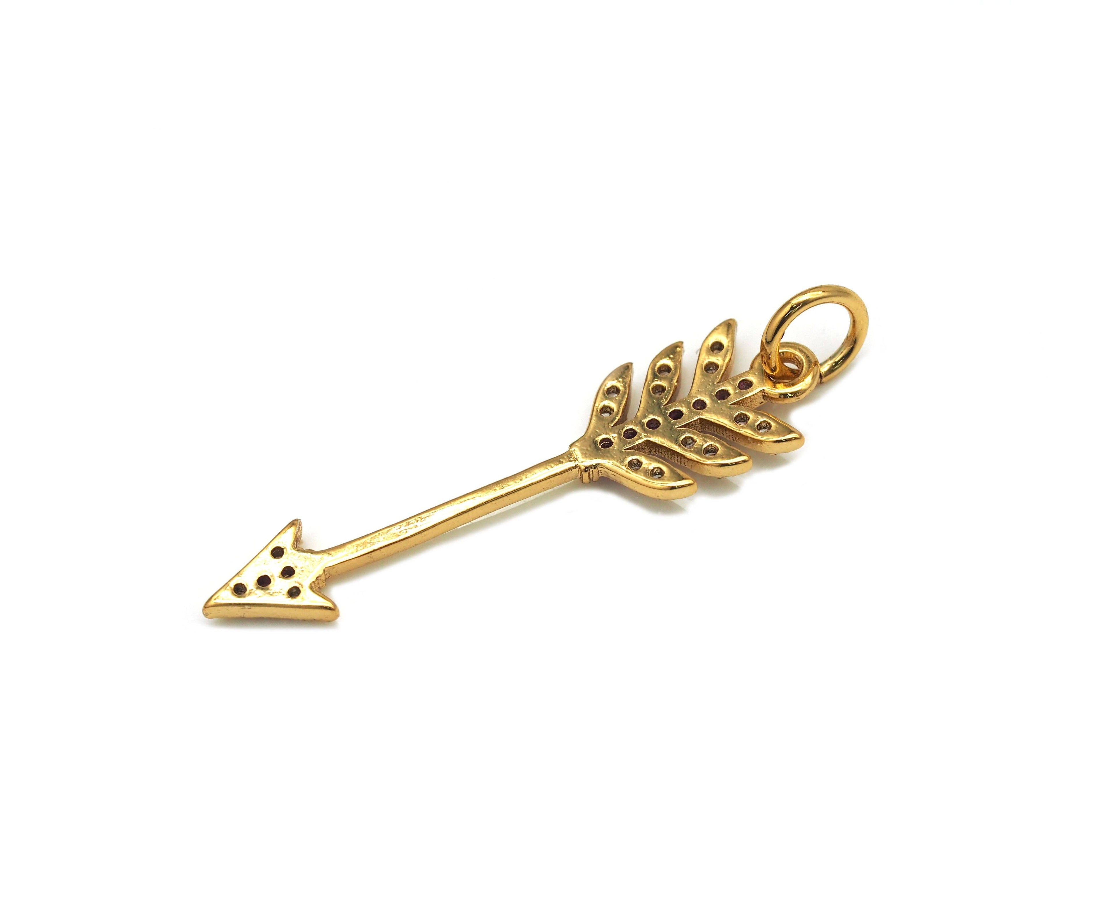CZ Arrow Charm, Sku#LX15