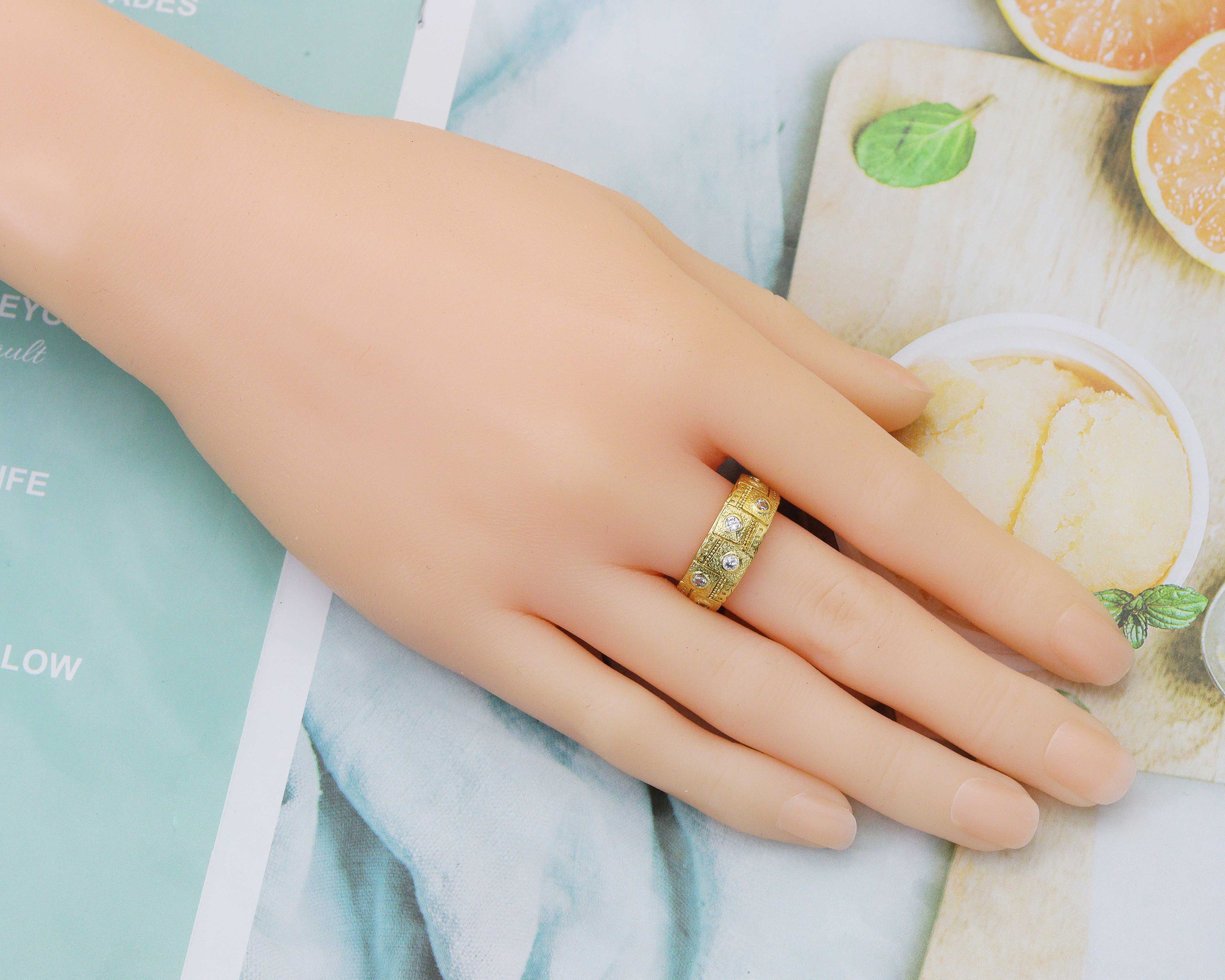CZ Band Ring, Sku#LX26