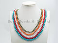 60 Extra Long Hand Knotted Crystal Necklace,Double Wrap Necklace, 5x8mm Rondelle Crystal Beads, SKU#D35