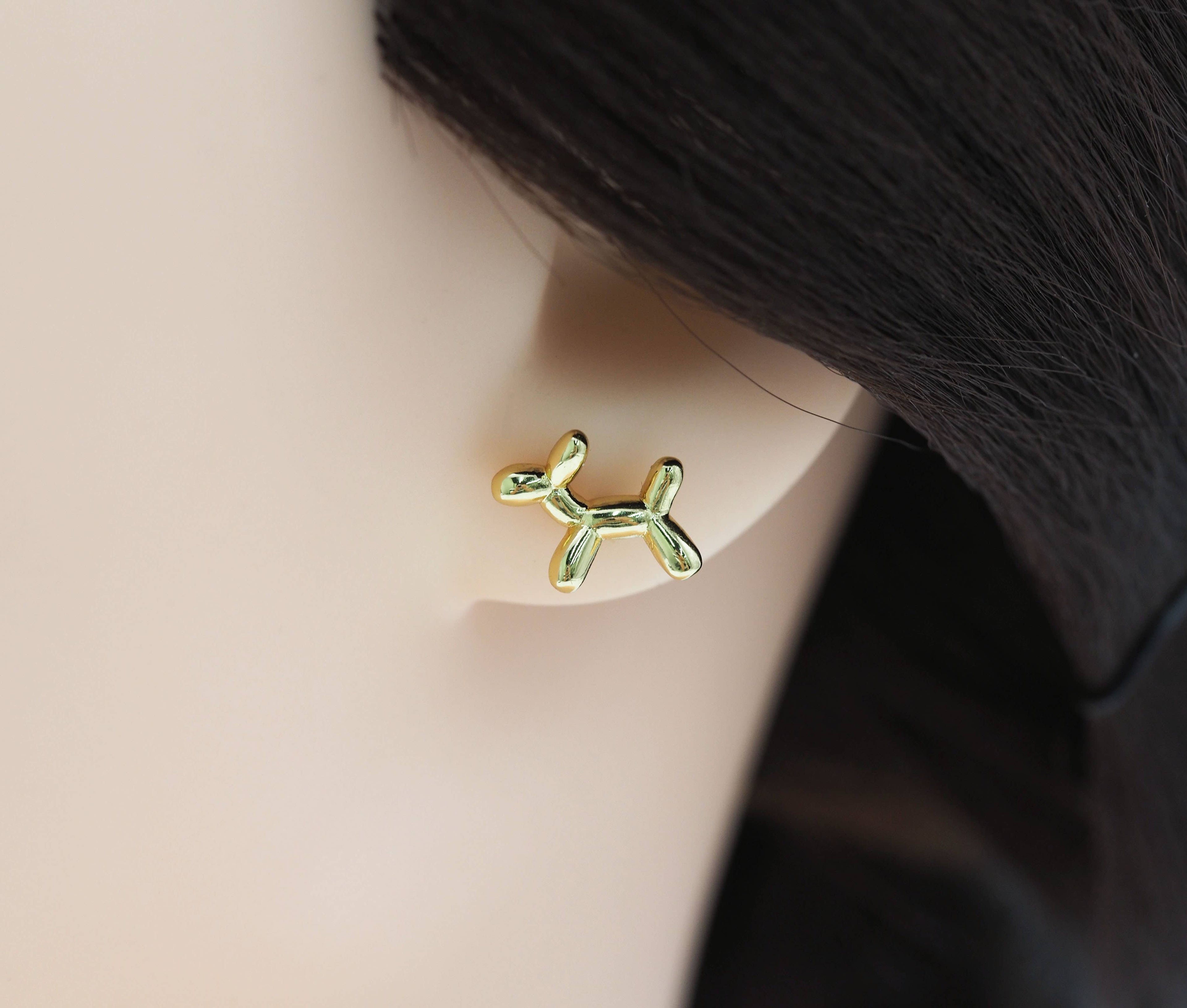 ballon Dog Shape Stud Earring, sku#LD176