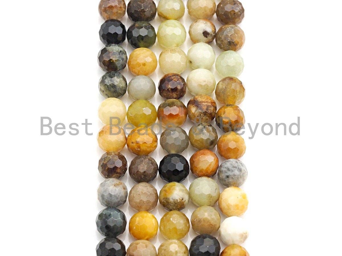 High Quality Natural Pitersite Beads, Round Faceted 6mm/8mm/10mm/12mm, sku#U648