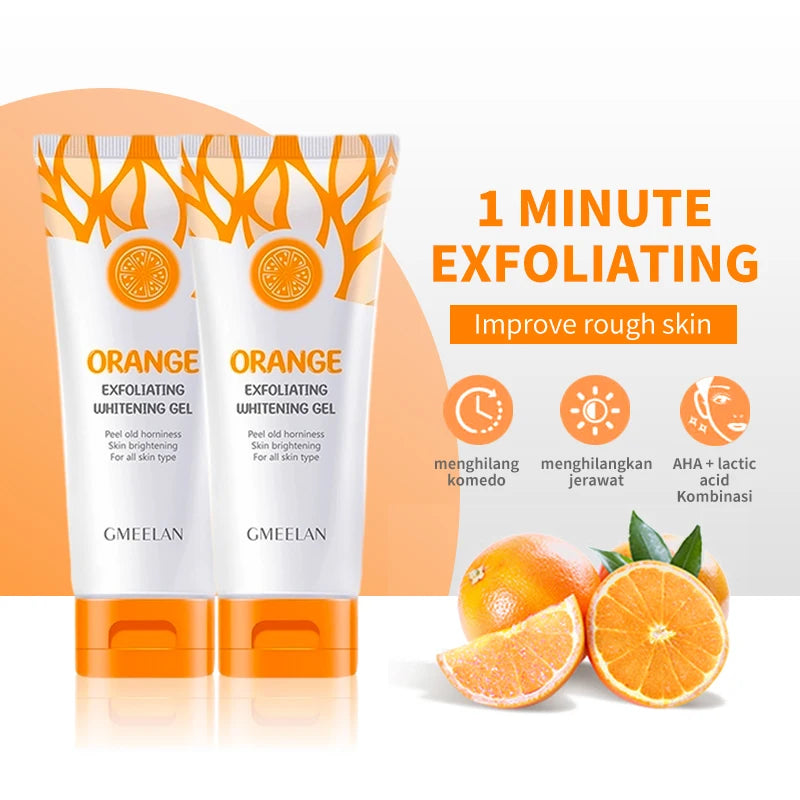 Revitalize Your Skin: Orange Exfoliating Gel for Brightening, Gentle Peeling & Hydration - 50G Korean Skin Care Wonder