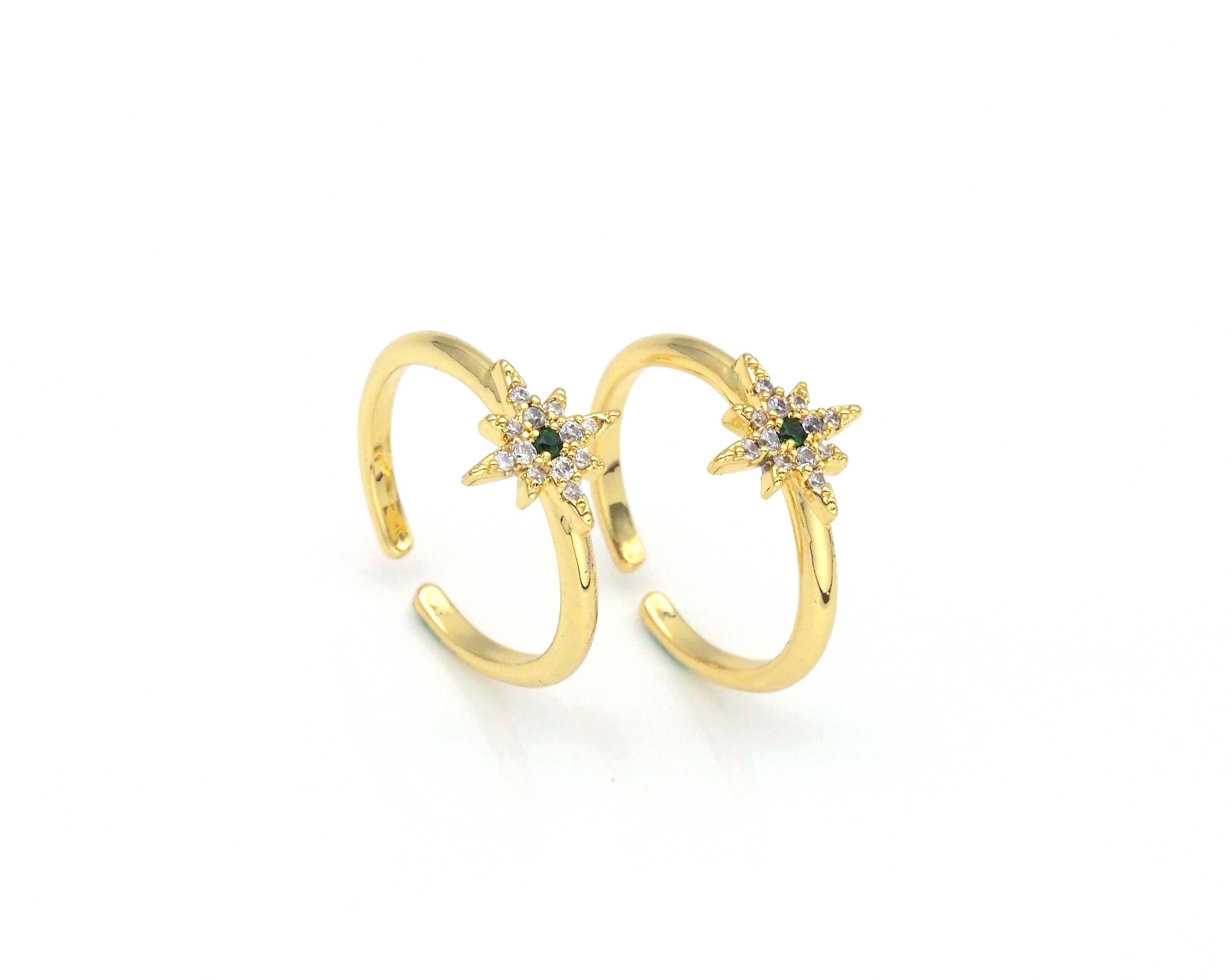 North Star Shape Adjustable Ring,O78