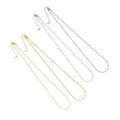 Gold Silver Dainty Ball Chain Necklace, Sku#LX452/FH151