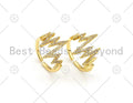 CZ Waves Line Shape Adjustable Ring, Sku#X254