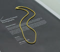 18 Gold Filled Solid Rope Chain Necklace, Sku#A108
