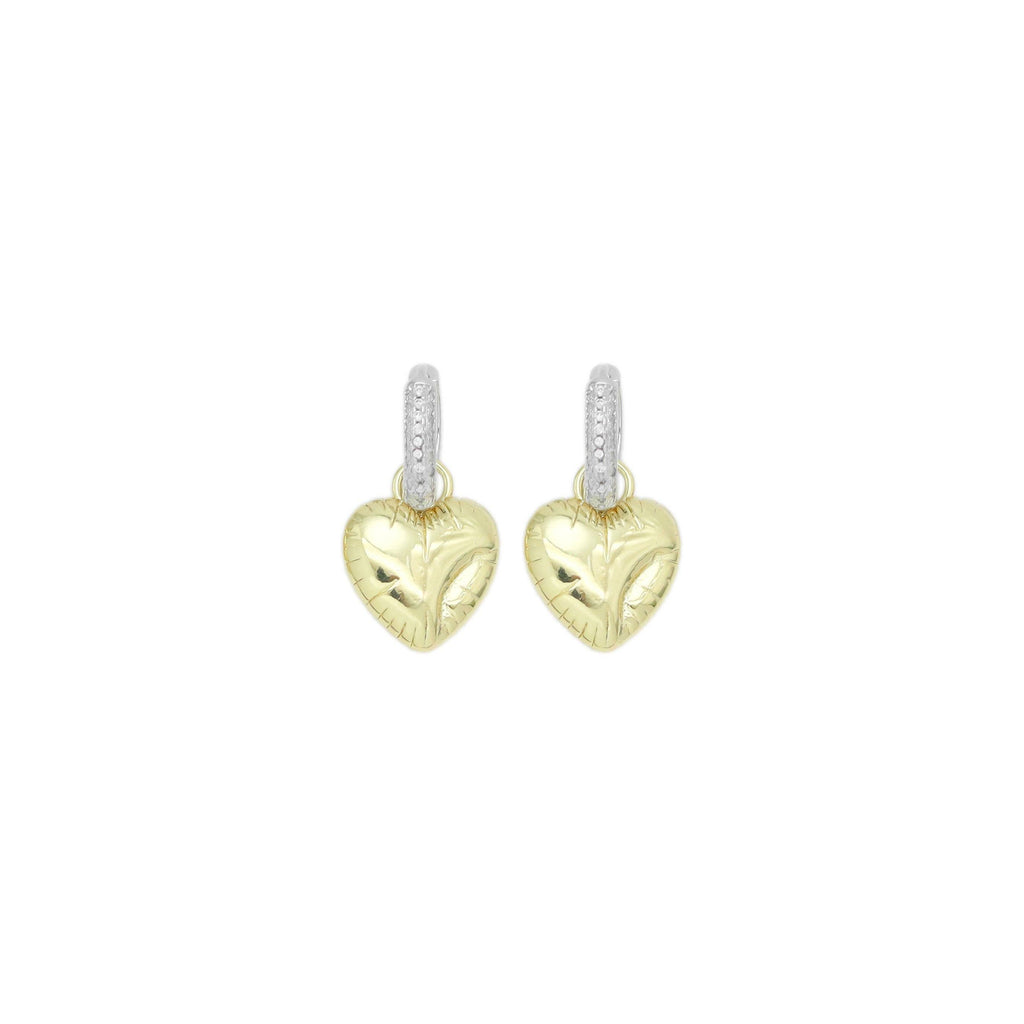Dual color ballon Heart  Earrings, Sku#LD624