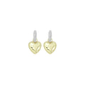 Dual color ballon Heart  Earrings, Sku#LD624