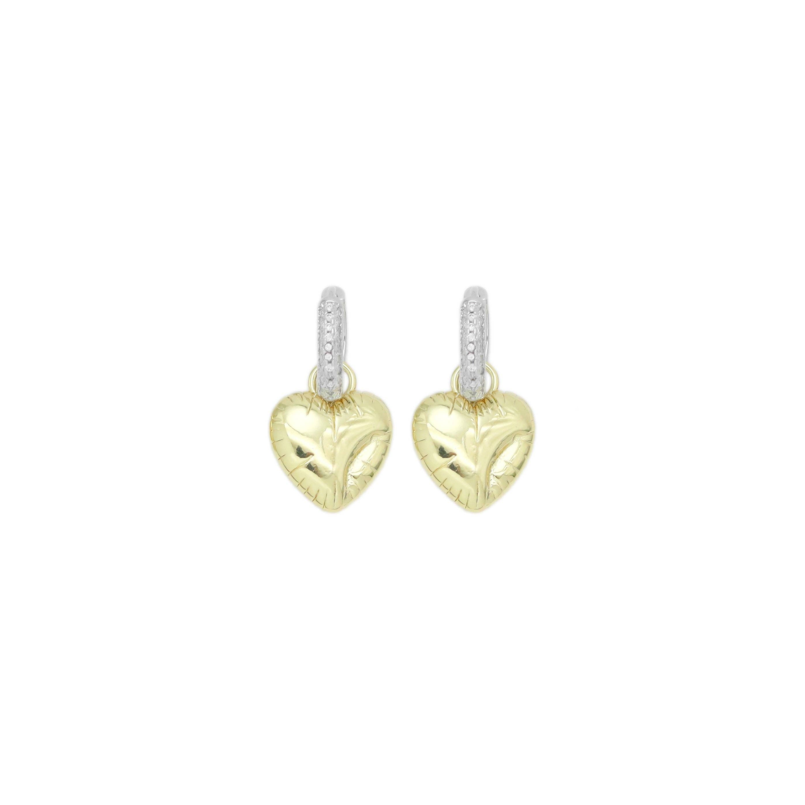 Dual color ballon Heart  Earrings, Sku#LD624