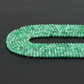 High Quality Emerald Round Faceted Beads, Sku#U1882