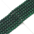 Carved Pumpkin Emerald Jade Beads, 10mm, Sku#U1714