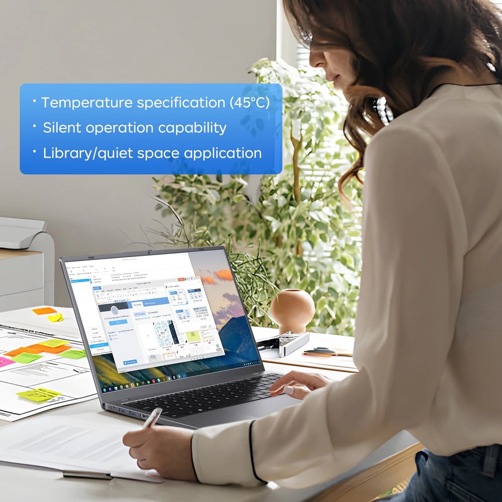 RNRUO 15.6" Windows 11 Laptop, 32GB RAM 512GB SSD, Intel Pentium Gold 6500Y up to 3.4Ghz with Office 2024 1920*1080 IPS FHD Display for Student, Home Office, Business, Dard Gray