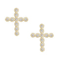 Legacy Cross Stud Earrings in Gold
