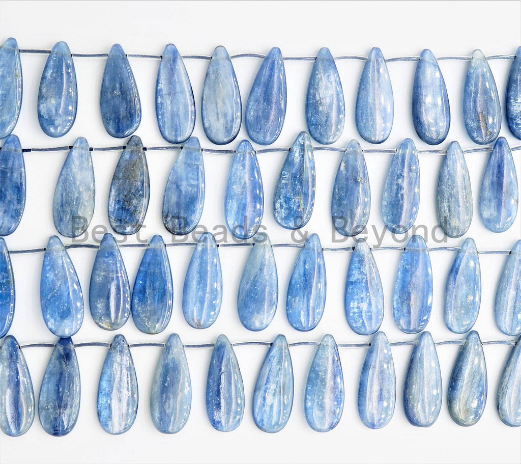 High Quality Natural Kyanite beads, 10x24mm/12x25mm,Teardrop Top Drilled Gemstone Beads, 16inch strand, SKU#U327