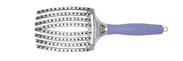 Brosse à cheveux incurvée et aérée Olivia Garden Fingerbrush Combo Paddle - FBCO-GD