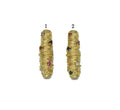 Gold CZ Thread Rolling Spacer Beads, Sku#LK681