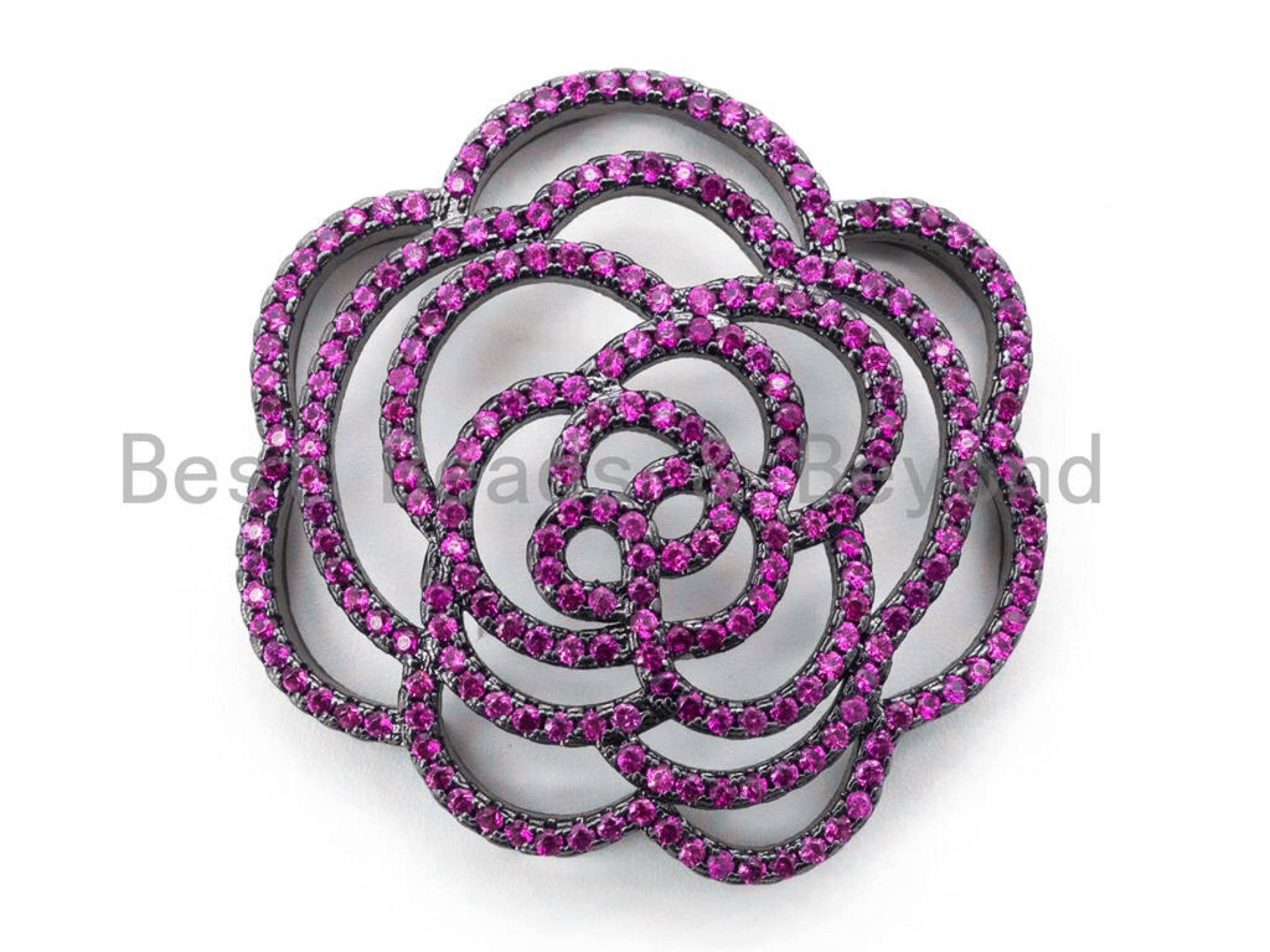 Rose Flower Pendant Connector, sku#L137