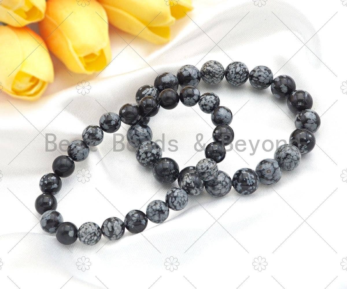 Snowflake Stretchy Bracelet, Sku#EF48