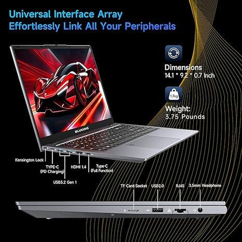 2025 Gaming Laptop,15.6" Full HD IPS Display, Inter Core I5-1240P (Up to 4.4Ghz), 16GB DDR4 512GB SSD, Win 11 Gaming Laptop, Fingerprint, Backlit KB, Wifi 6, BT5