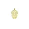 Gold Skull Head Charm Pendant, Sku#LK1103
