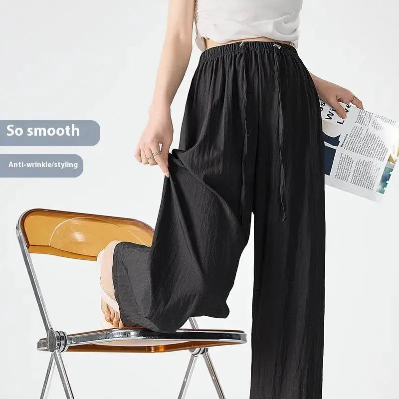 High Waist Wide Leg Pants Women – Relaxed Fit Minimalist Trousers