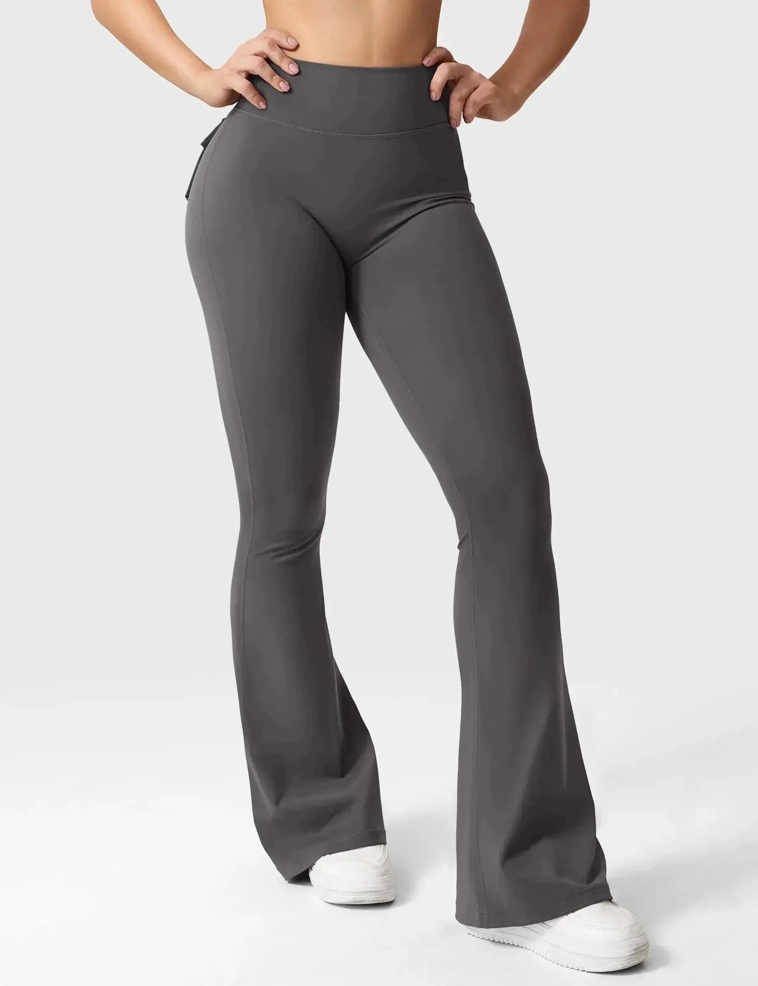 Pantalon de yoga évasé taille haute | Legging évasé Flairé™ avec poches