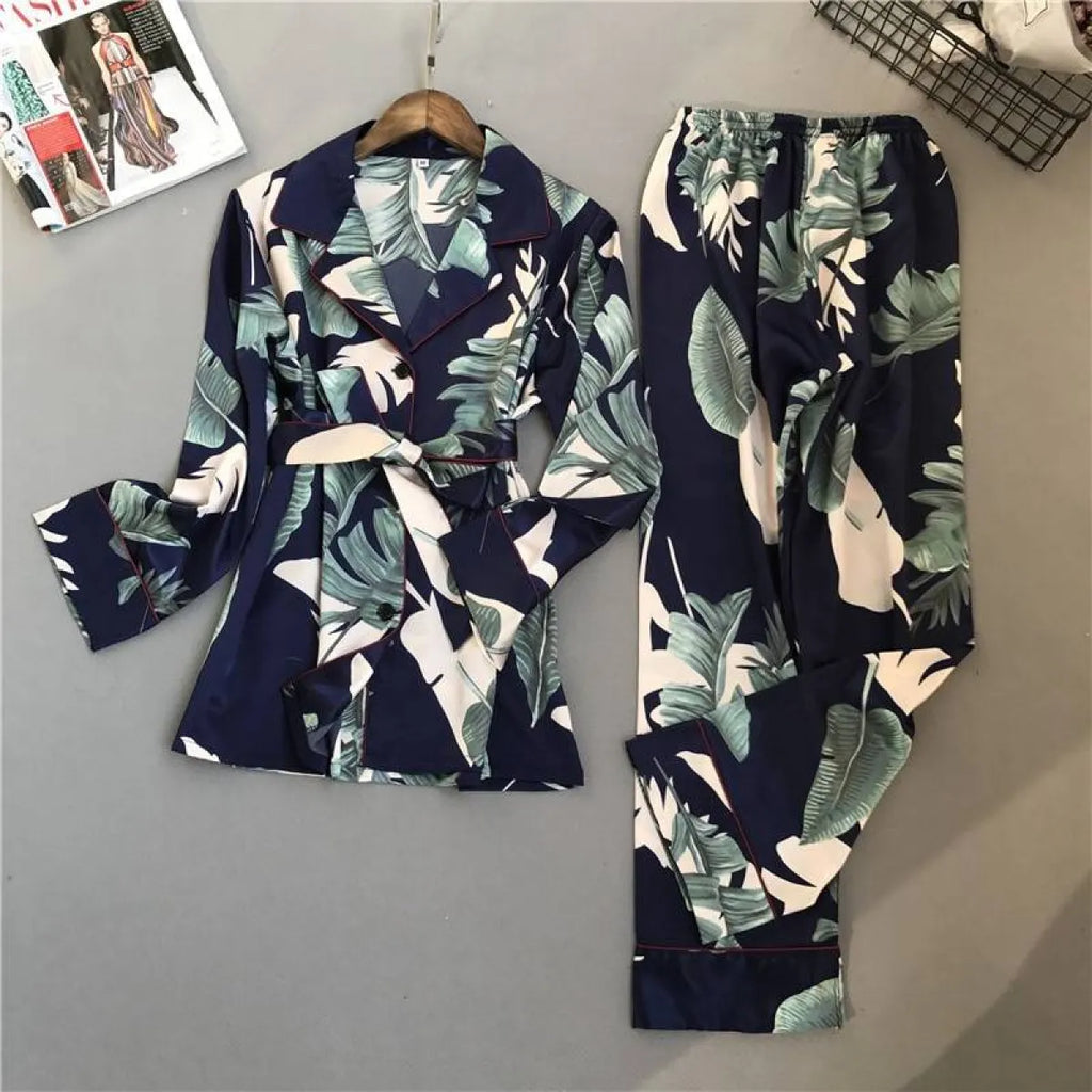 Flowers/Plant Pajama Set
