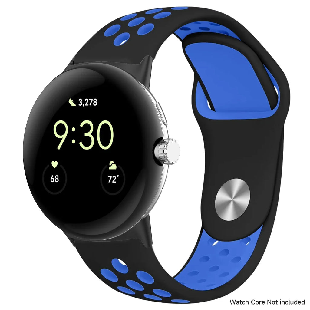 For Google Pixel 1-4 41/45mm Silicone Band - Breathable