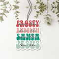 Holiday Hanging Air Freshener - Frosty and Jesus Scents For Car, Home