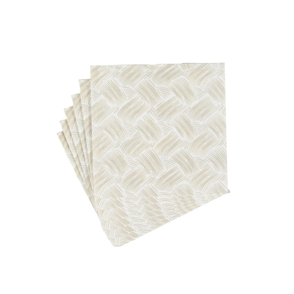 Basketry Flax - Cocktail Napkin