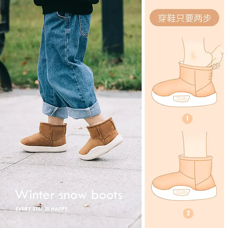 Girls Boys Warm Outdoor Winter Boots - # GIAA71410001
