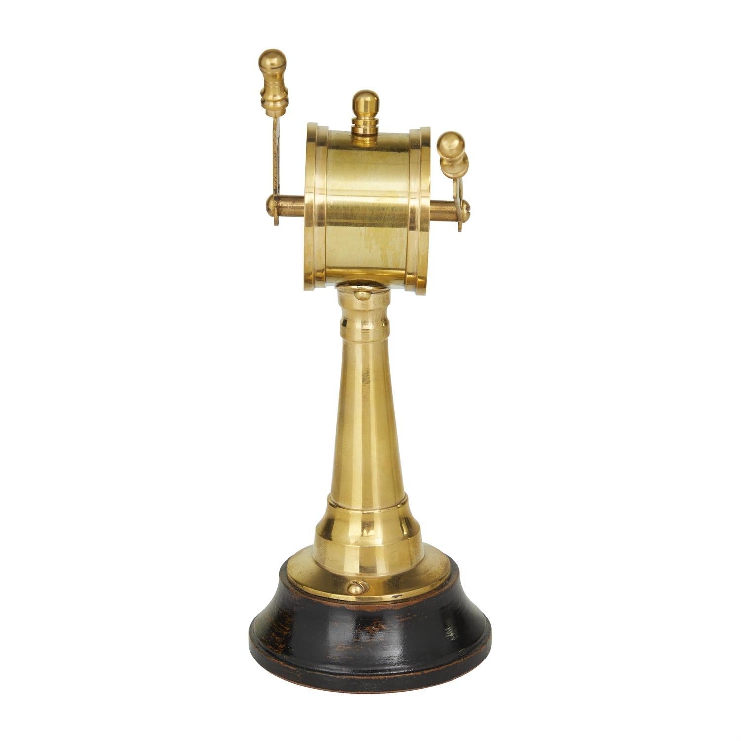 Gold Metal Ship Telegraph – Nautical Decorative Accent