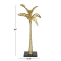 Gold Polystone Tree Palm Decorative Sculpture