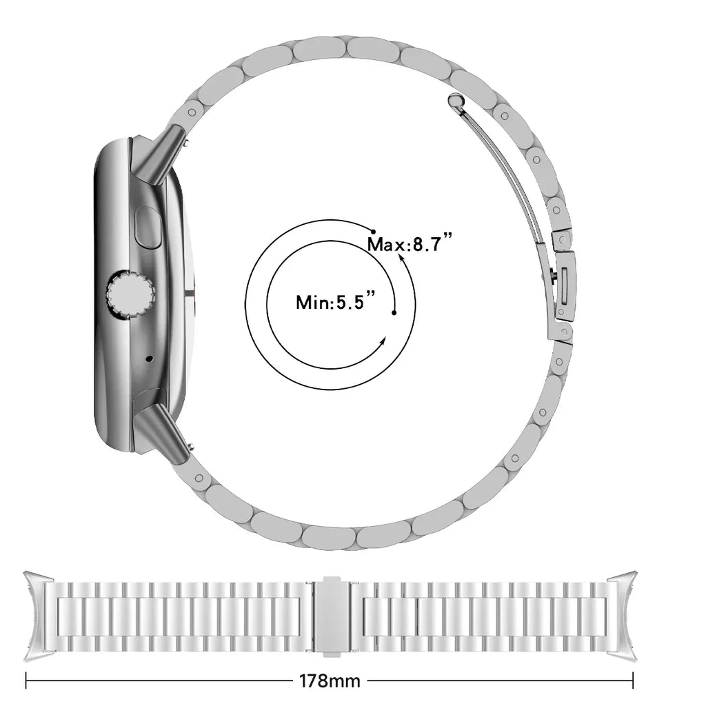 Google Pixel 1 2 3 4 41mm/45mm Stainless Steel Band - Sleek