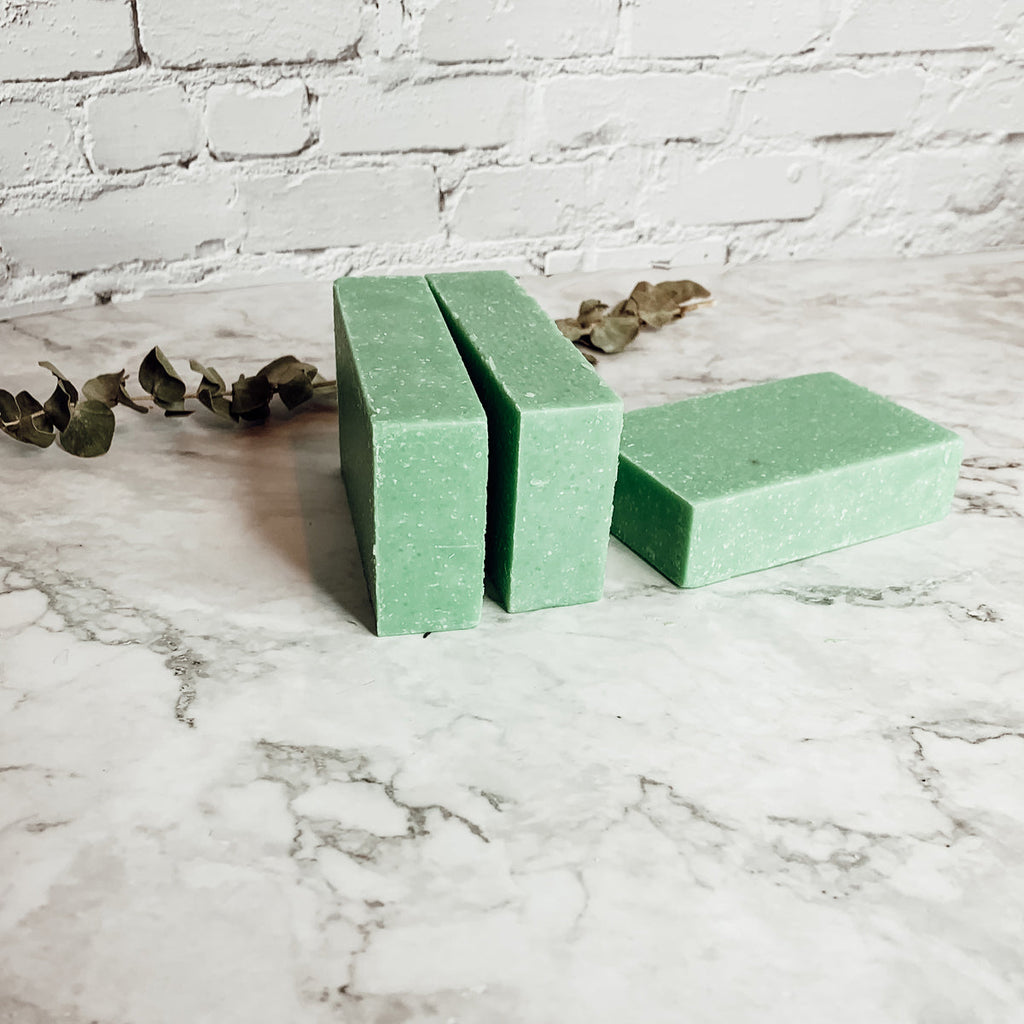 Green Tea Verbena Sea Salt Scrub - Citrus Exfoliating Body Soap