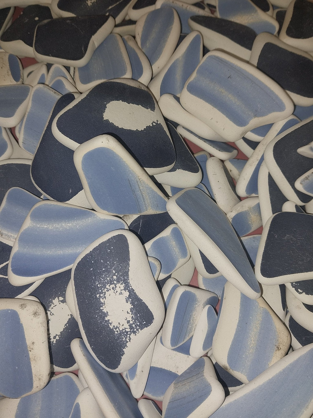 Hand Tumbled Pottery Pieces- Mosaic Crafts