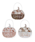 Hanging Pumpkin Signs w/ Saying