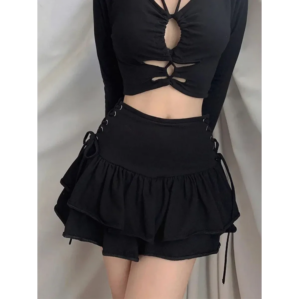 Harajuku E-girl High Waist Mini Skirt