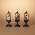 Holiday Lighted Spinning Water Globe - 3 Assorted