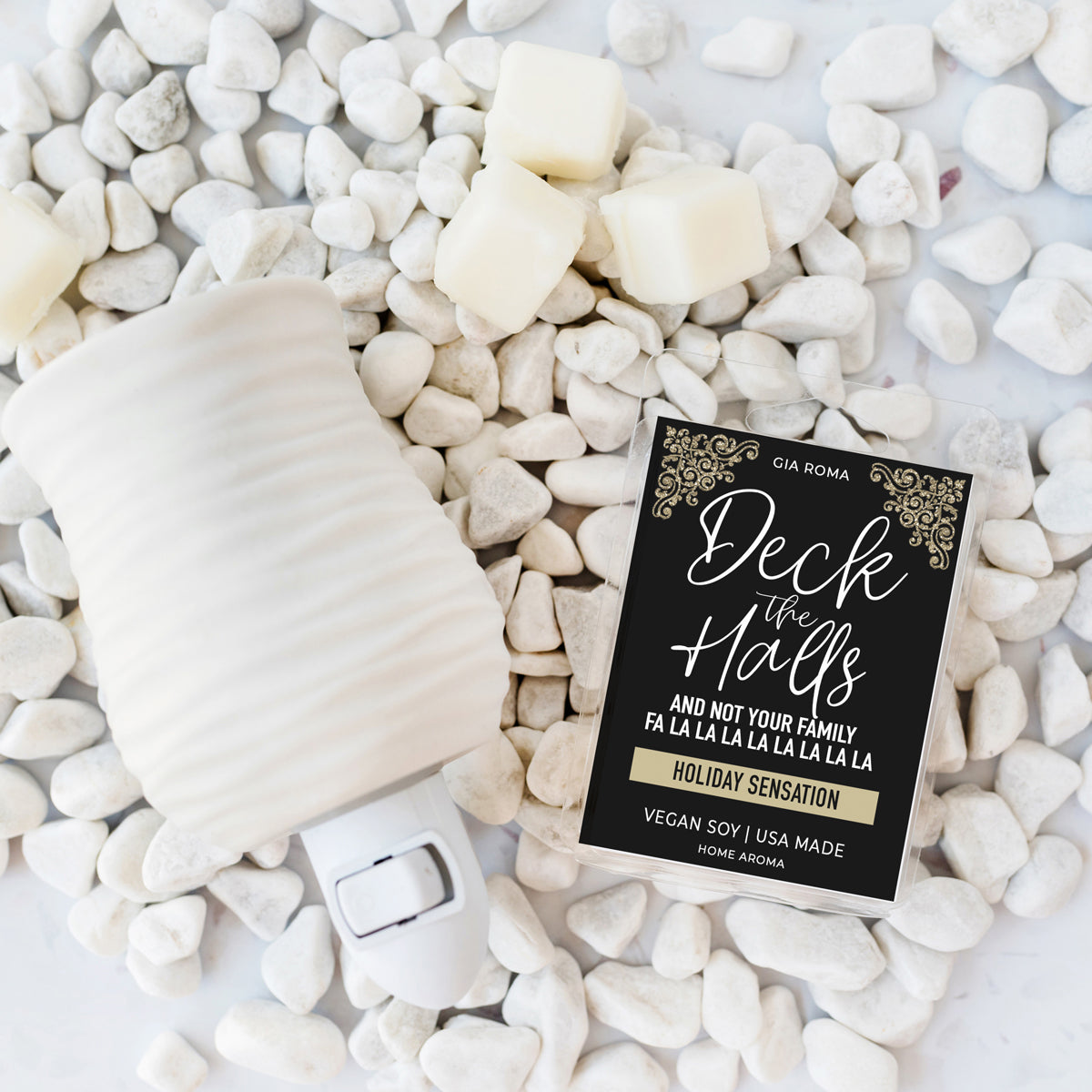 Holiday Sensation Scented Soy Candle Festive Citrus Spice Sweet Herbal Notes Holiday Home Fragrance