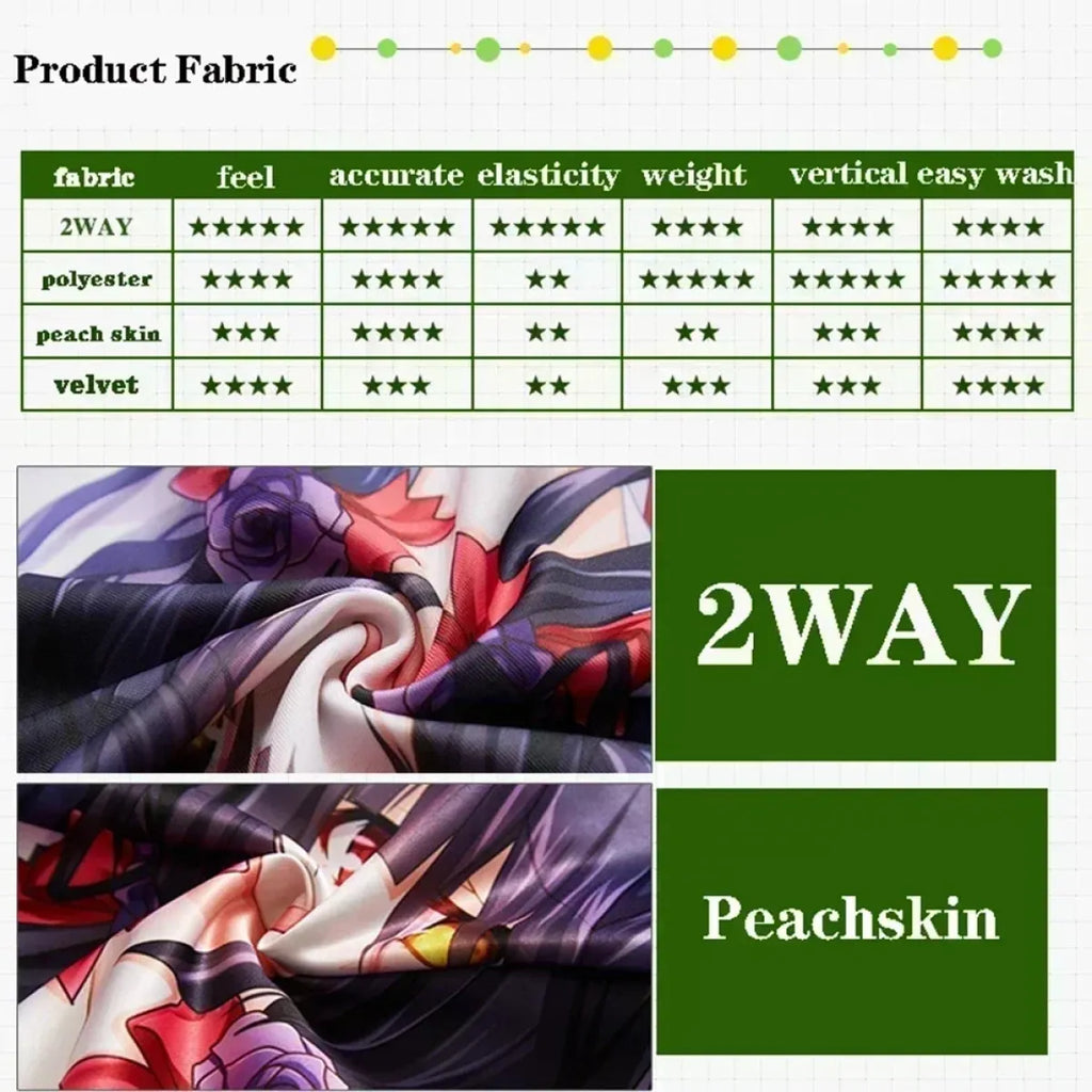 Honkai Star Rail Herta Dakimakura – 2WAY Anime Body Pillow Cover