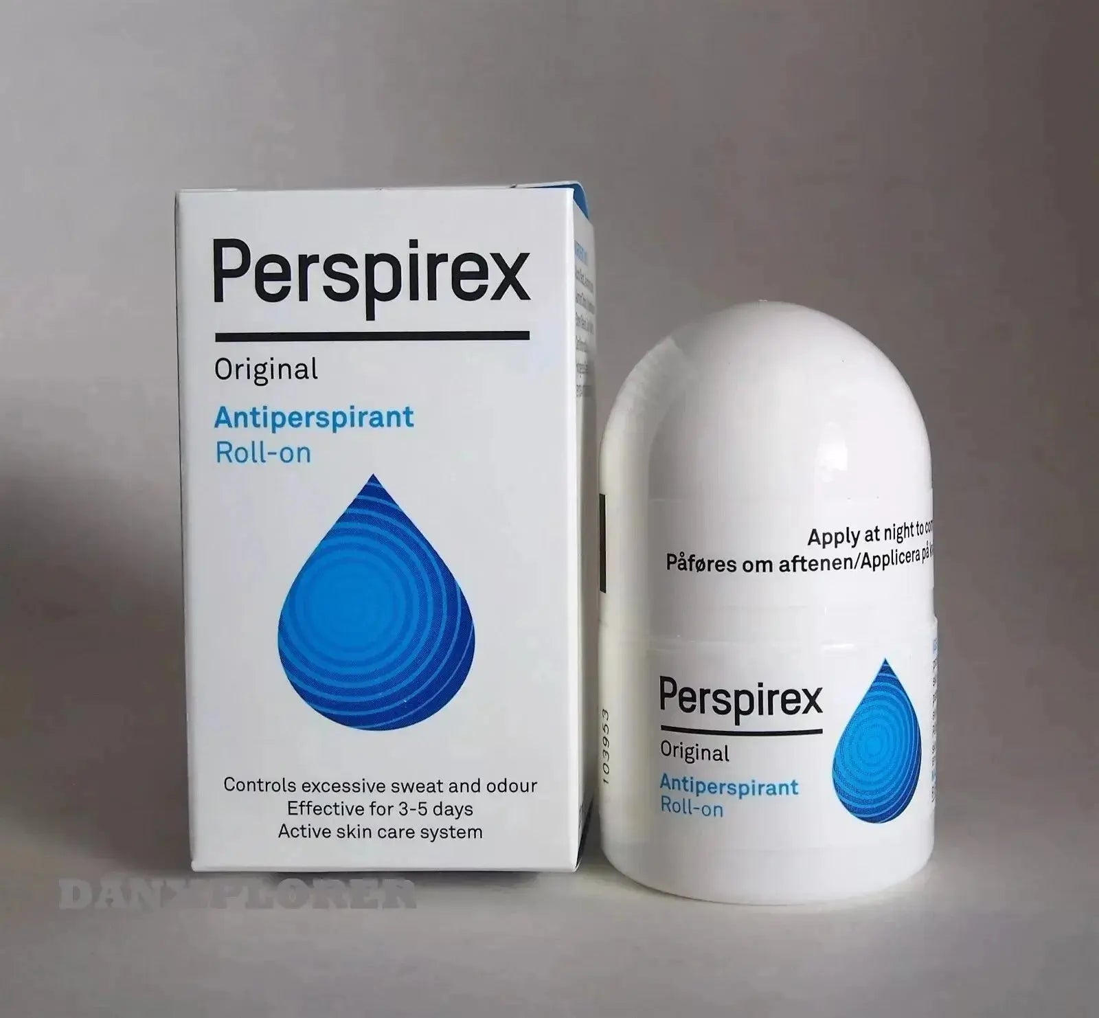 Perspirex Original Anti-transpirant Roll-on 20ml – Protection 3-5 jours contre la transpiration