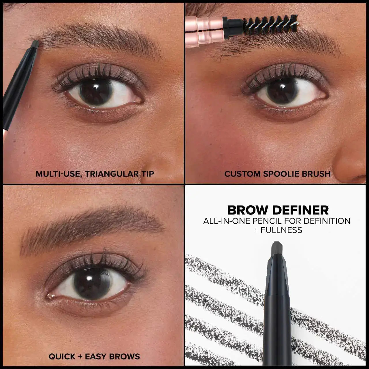 Eyebrow Pencil – PHOFAY Waterproof Brow Pencil with Spoolie